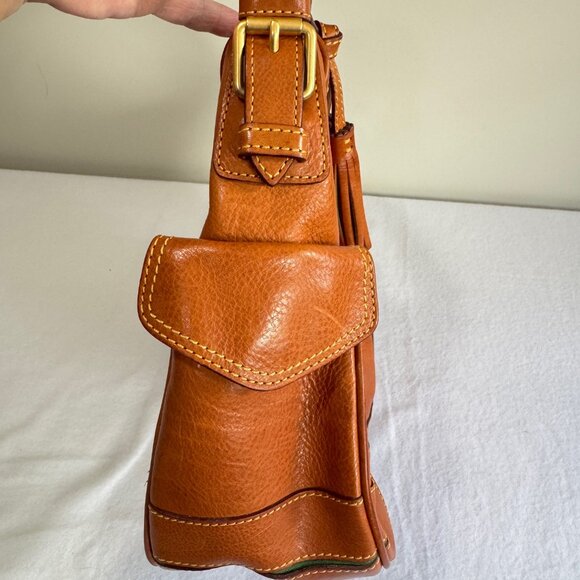 DOONEY & BOURKE Florentine British Tan Side Pocket Hobo - Picture 16 of 16